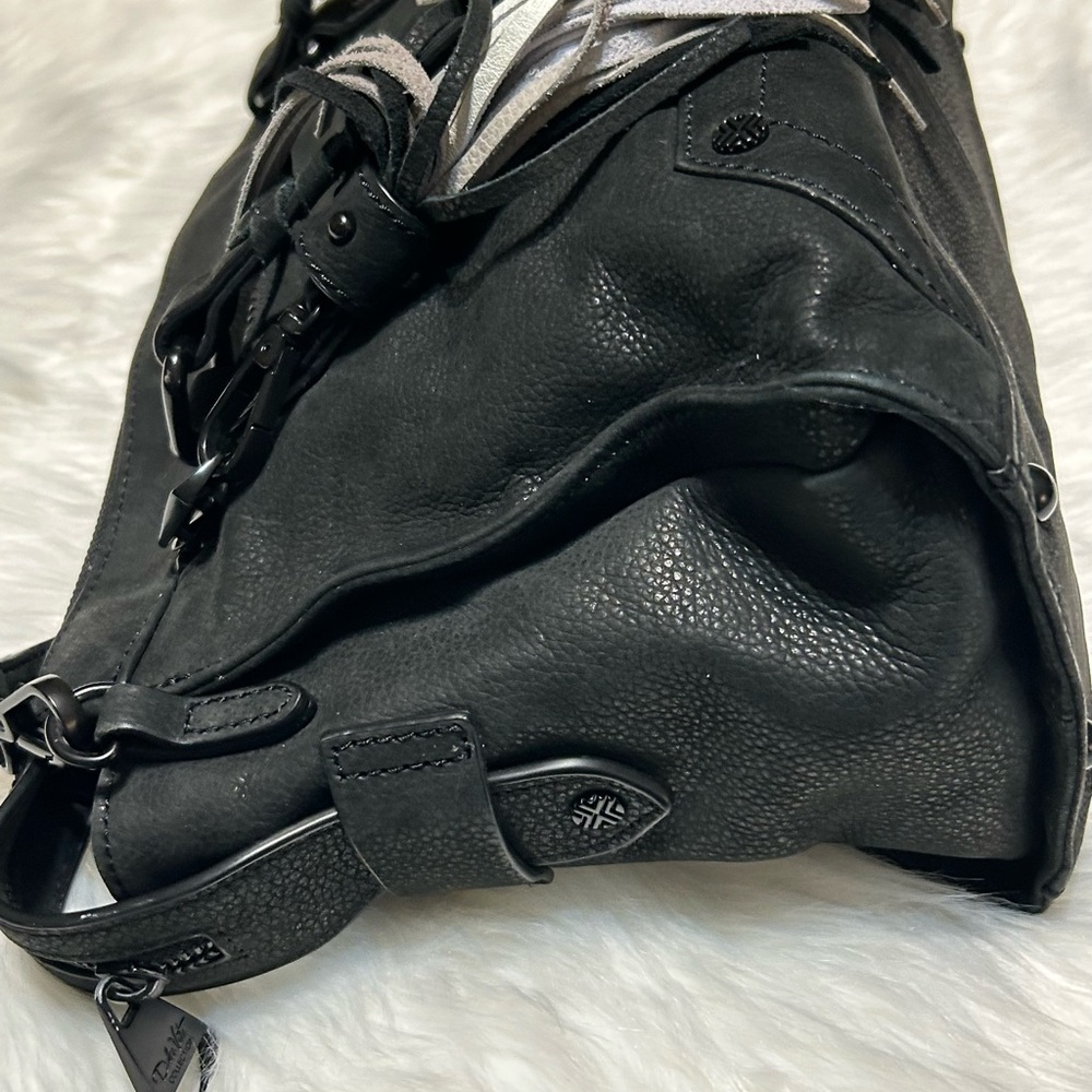 Dolce Vita Collection Elegant Black Leather Tote Bag - Picture 4 of 11